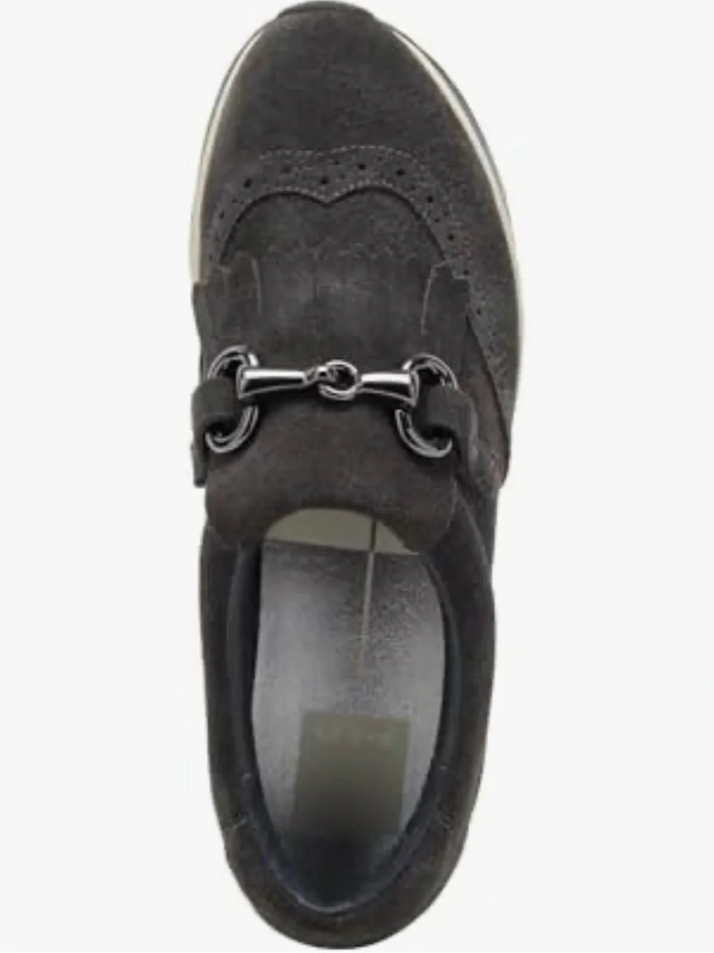 Dolce Vita Jhax Women's Charcoal Suede Platform Loafer with Tassel Detail NEW 7